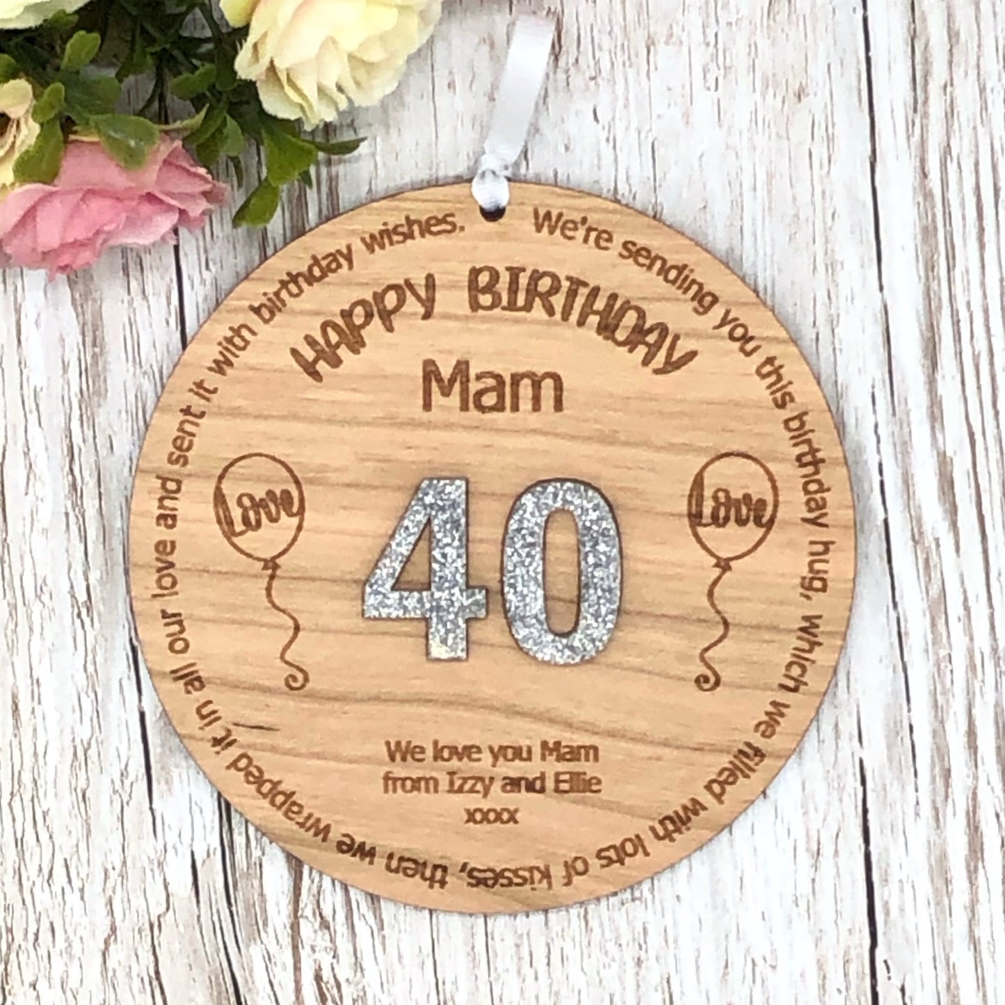 30th 40th 50th Birthday Gift Personalised Plaque | Any Age