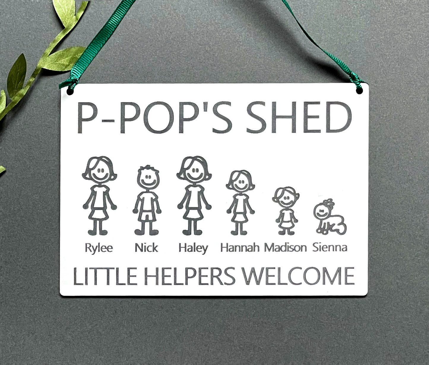 Dad/ Grandad Shed Garden Character Plaque