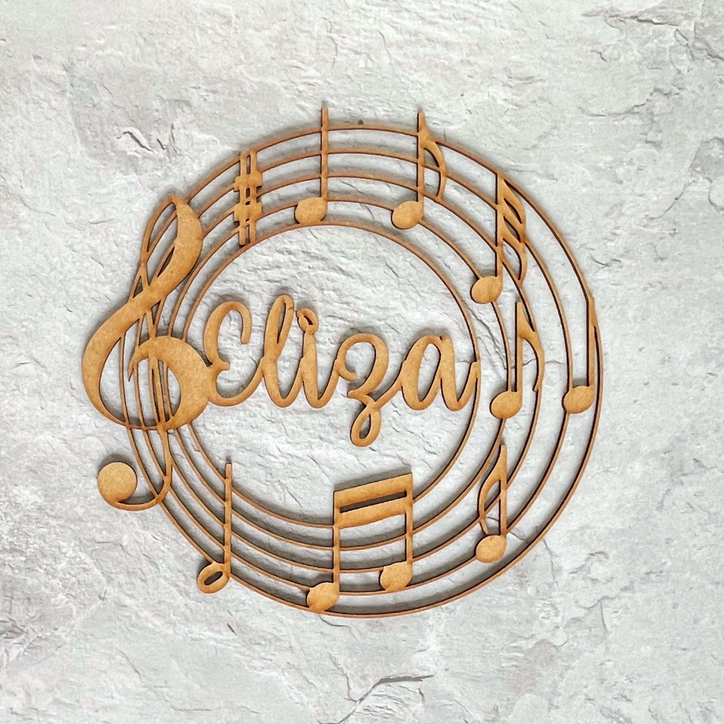 Music Wreath Personalised Wall Art