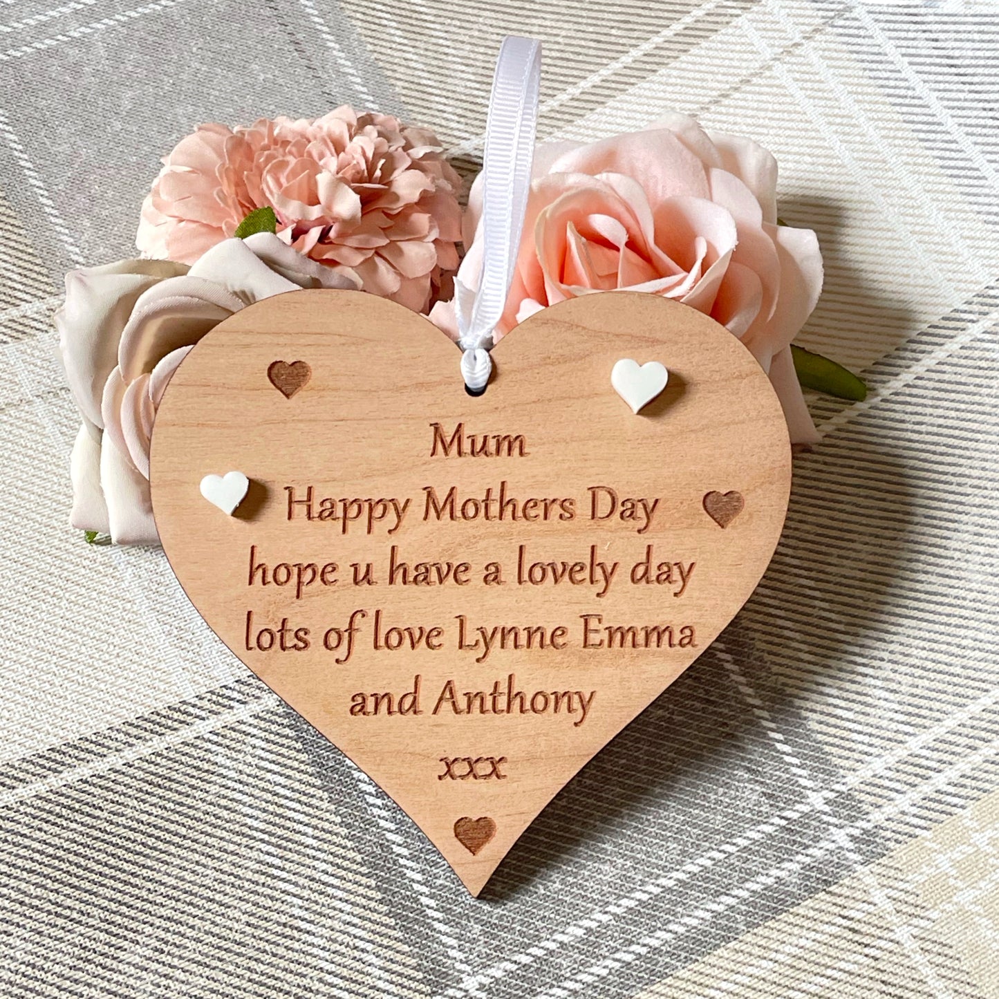 Custom Engraved Heart | Any Wording Design Your Own Gift