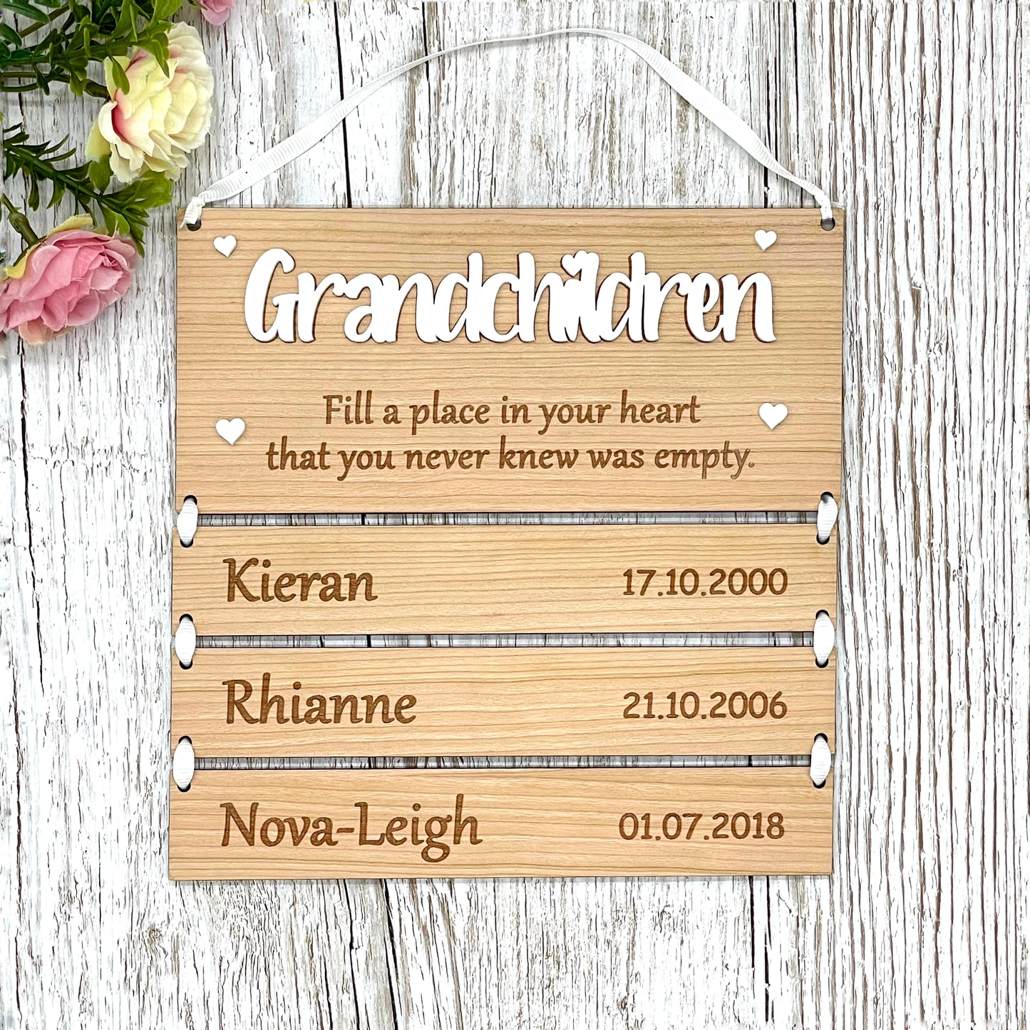 Grandparents Gift | Grandchildren Fill A Place Plaque