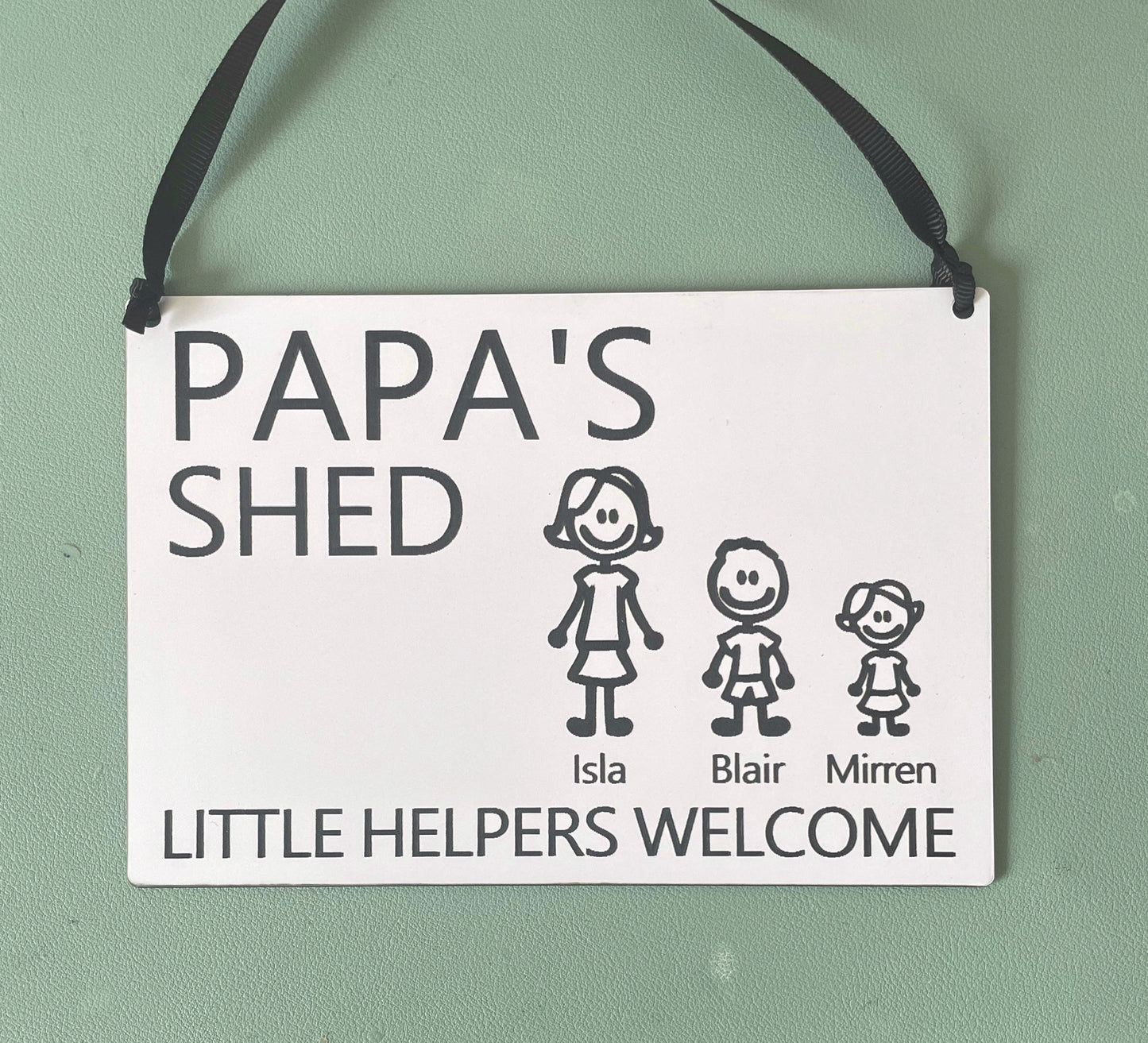 Dad/ Grandad Shed Garden Character Plaque